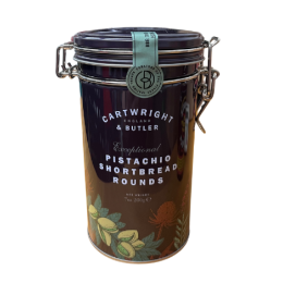 C&B Pistachio Shortbread Rounds Tin 200g