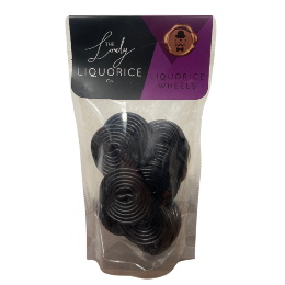 Calico Black Liquorice Wheels 165g