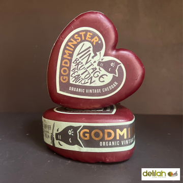 Godminster Heart Org Vintage Cheddar COW P V