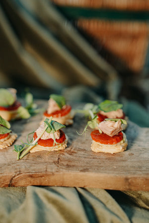 Meat and Fish Canapes