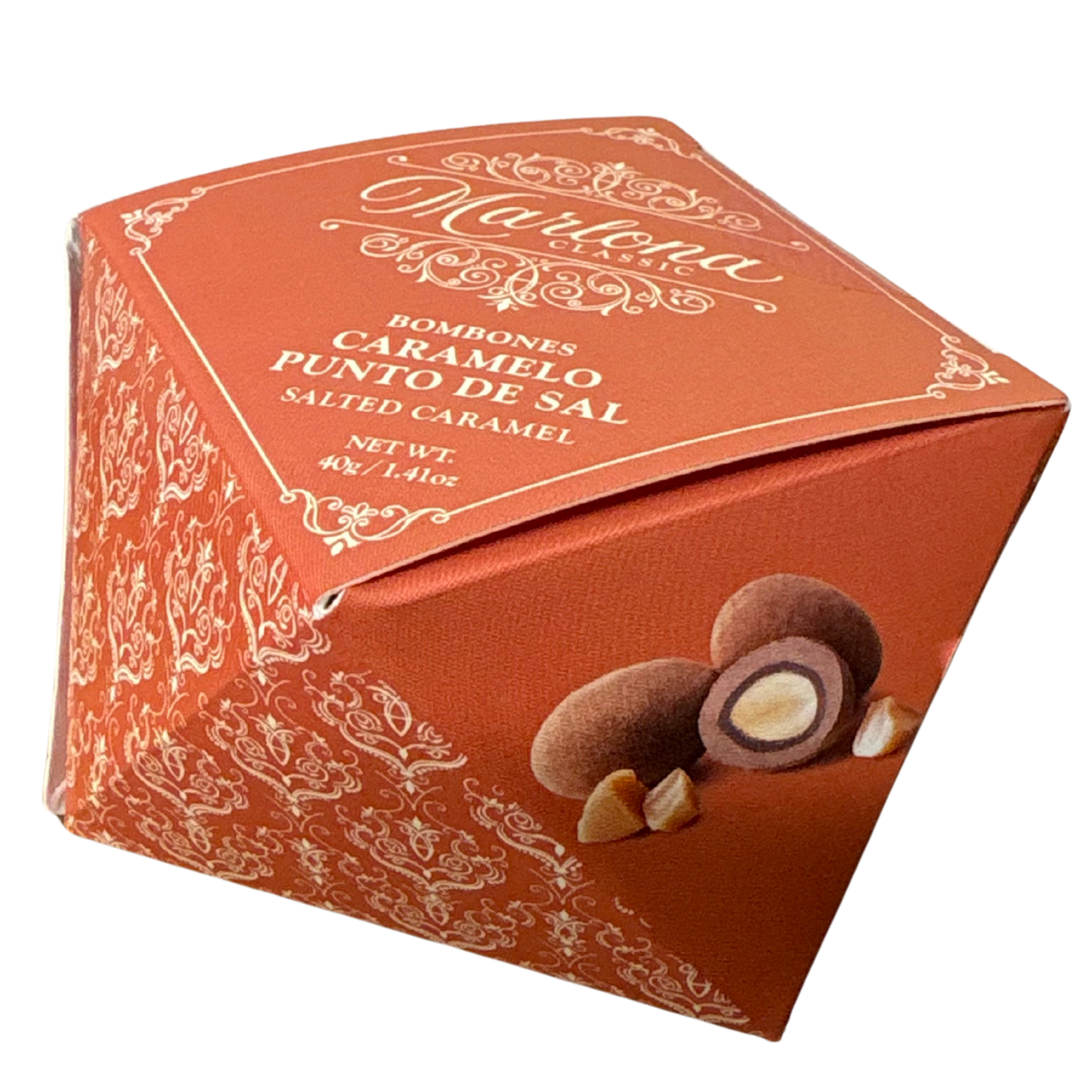 Marlonas Choc Salted Caramel Almonds 40g