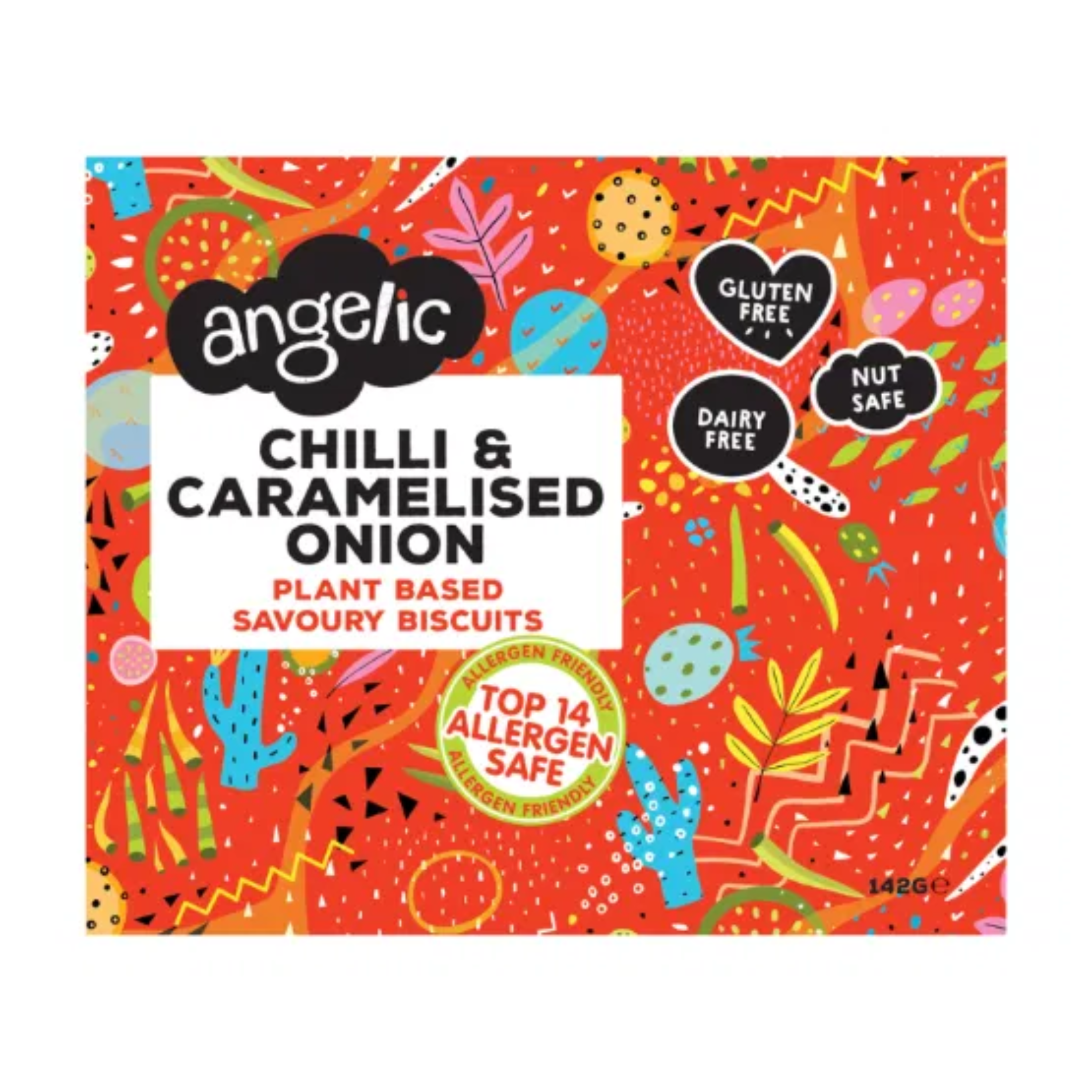 Angelic Chilli & Caramelized Onion GF Cracker 150g