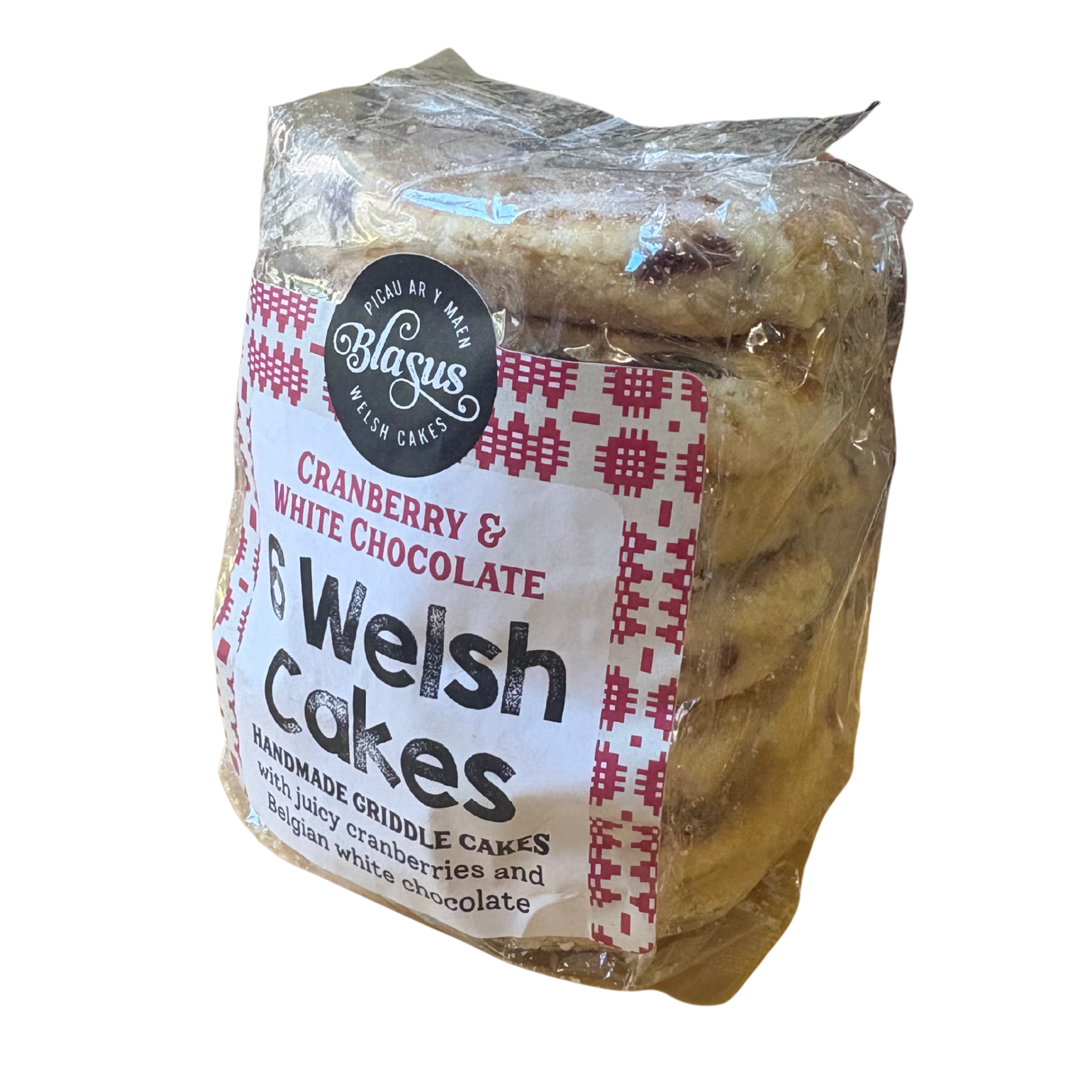 Blasus Cranberry & White Chocolate Welsh Cake 6 Pack
