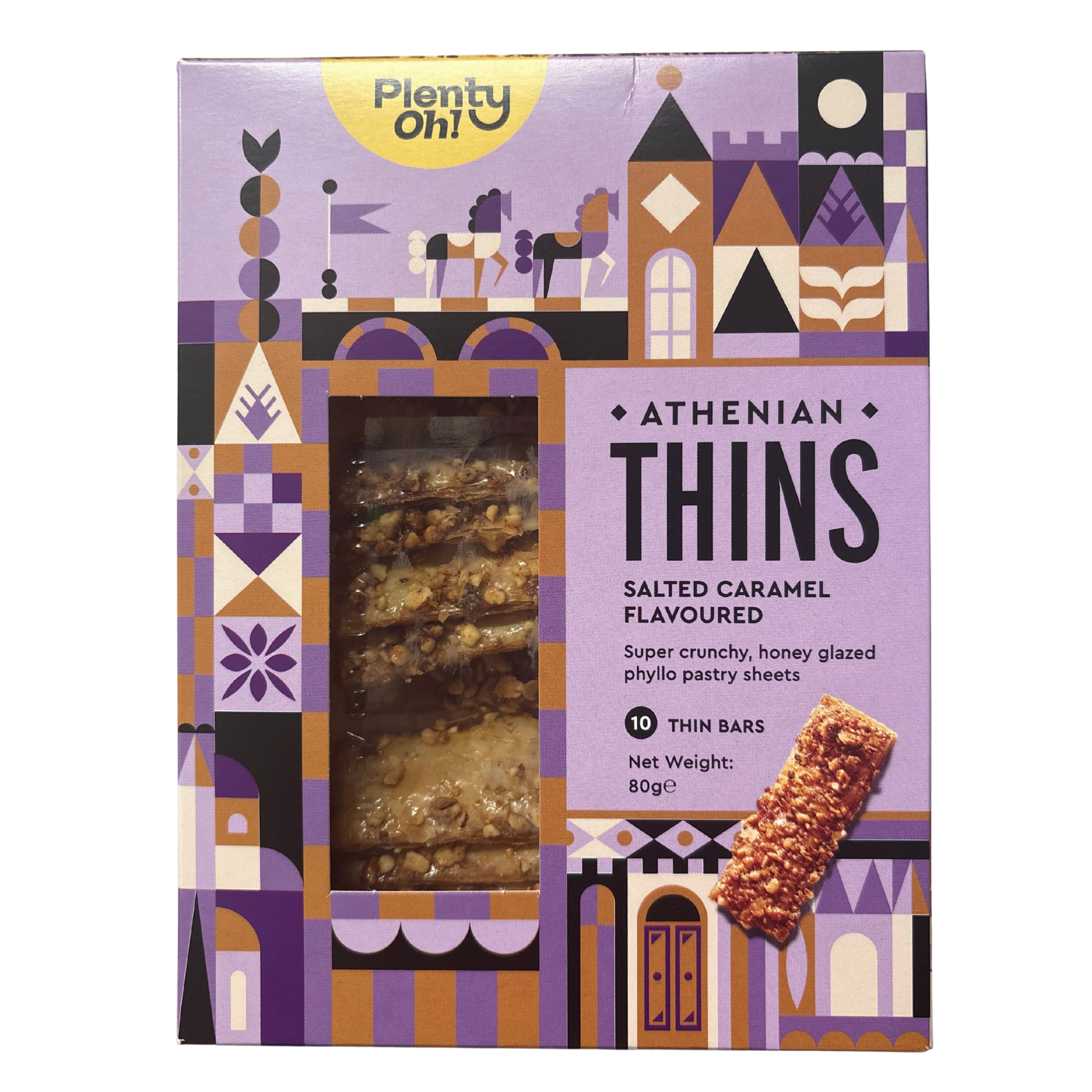 Athenian Thins with Salted Caramel 80g