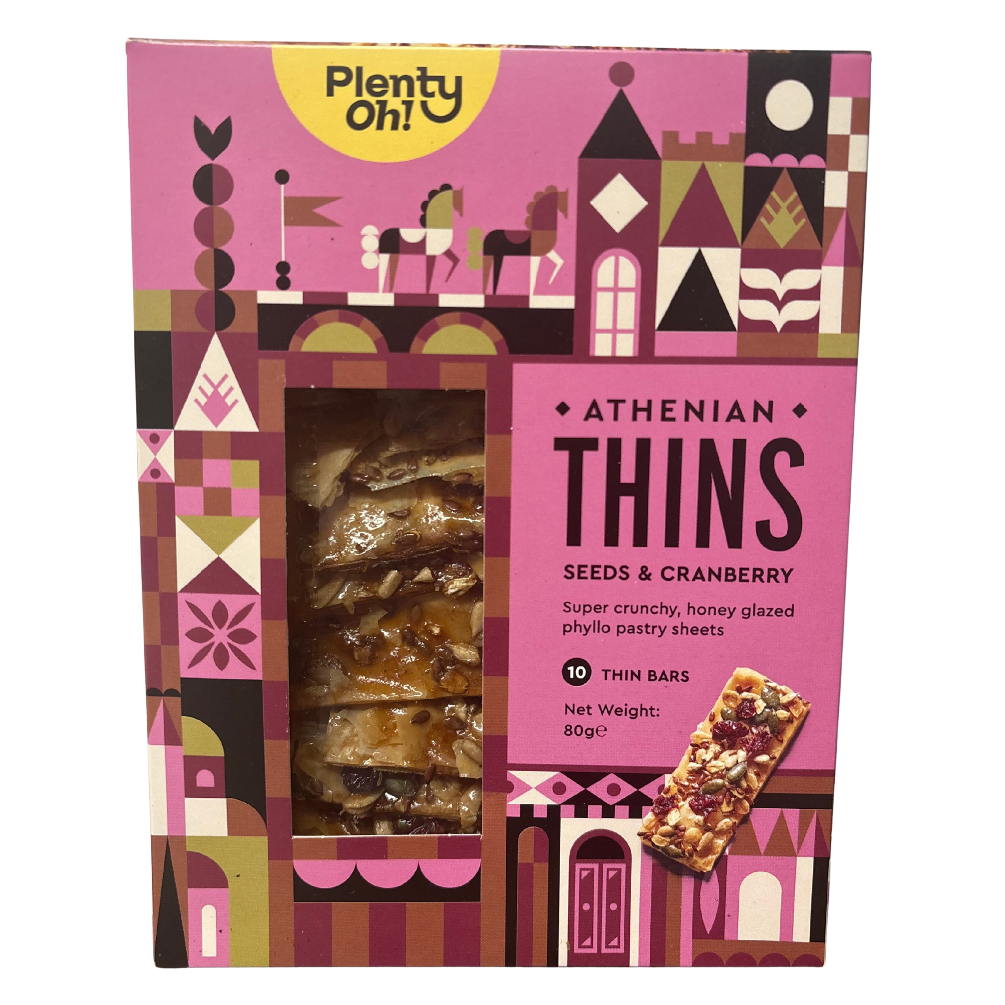 Athenian Thins with Seeds & Cranberry 80g