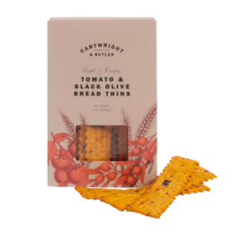 Cartwright & Butler Tomato & Black Olive Bread Thins 130g