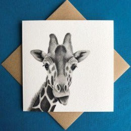 Katherine Sheard Giraffe Greetings Card