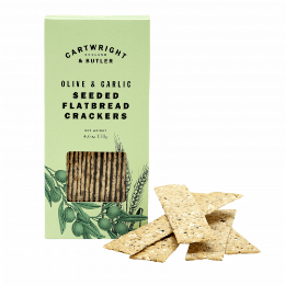 Cartwright & Butler Olive & Garlic Wheat Flatbreads 130g