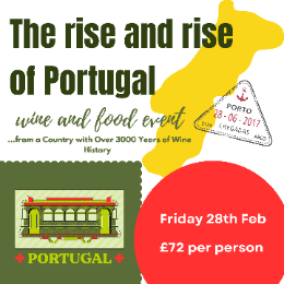 The Rise and Rise of Portuguese Wine Food & Wine Event -  28th February 2025