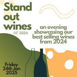 Stand out Wines of 2024 -Food & Wine Event -  24th January 2025