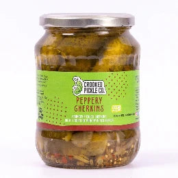 Crooked Pickle Peppery Gherkins 670g