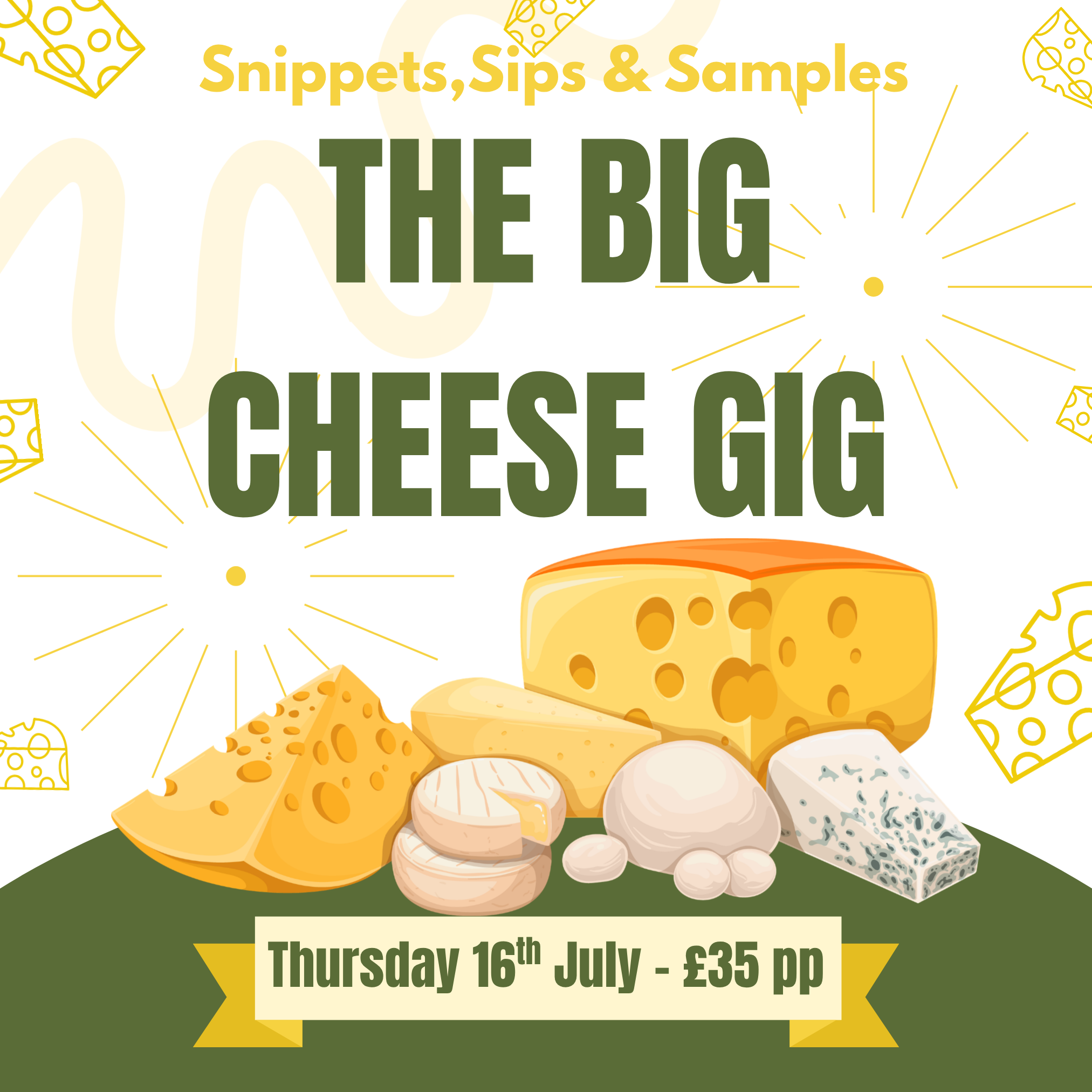 Delilah Tasting Bar: Snippets, Sips & Samples - The Big Cheese Gig - Thursday 16th July 🧀