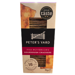 Peters Sourdough Crackers Pink Peppercorn 90g