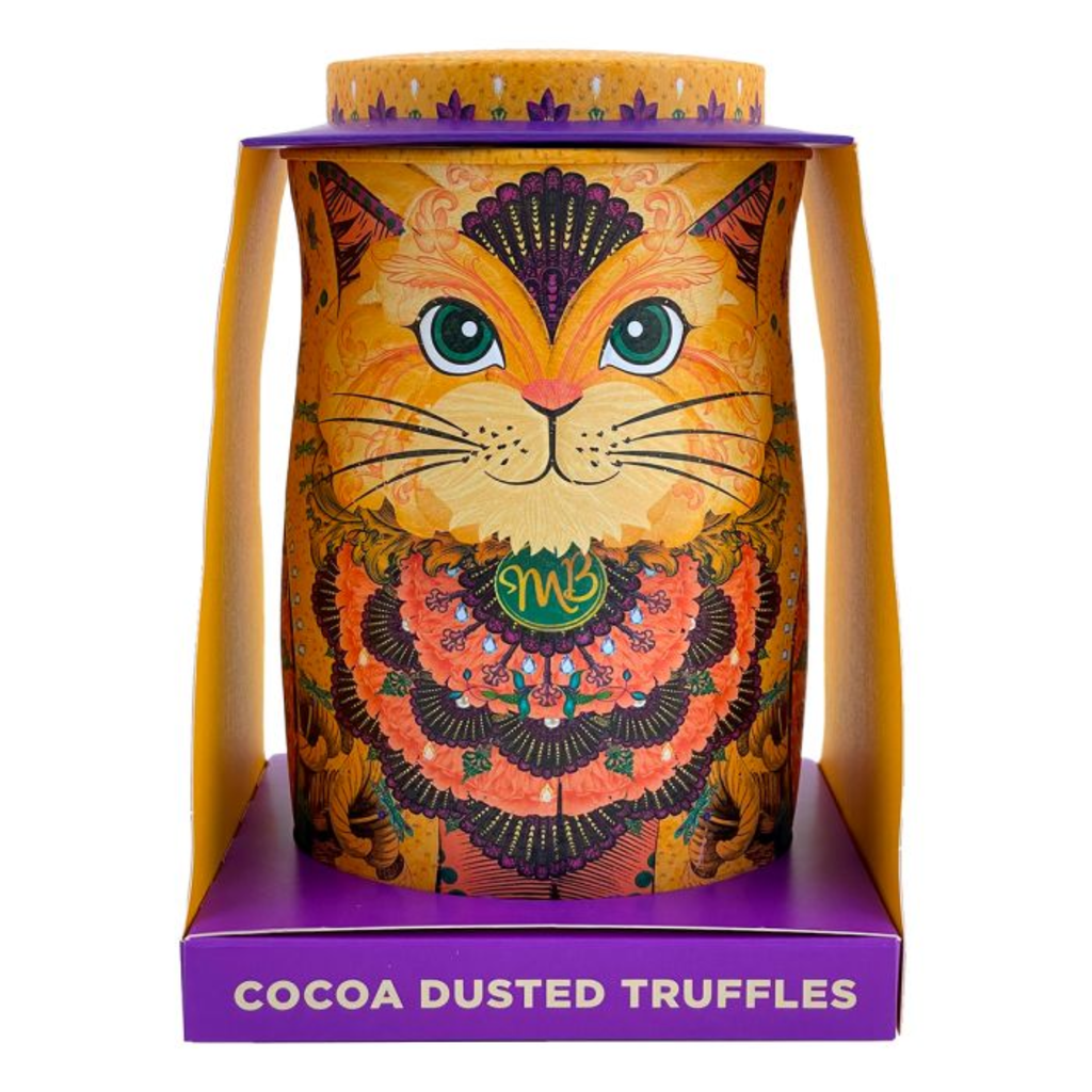 Monty Bojangles Flutter Scotch Cocoa Truffles - Savanna Gold Cat Tin 135g