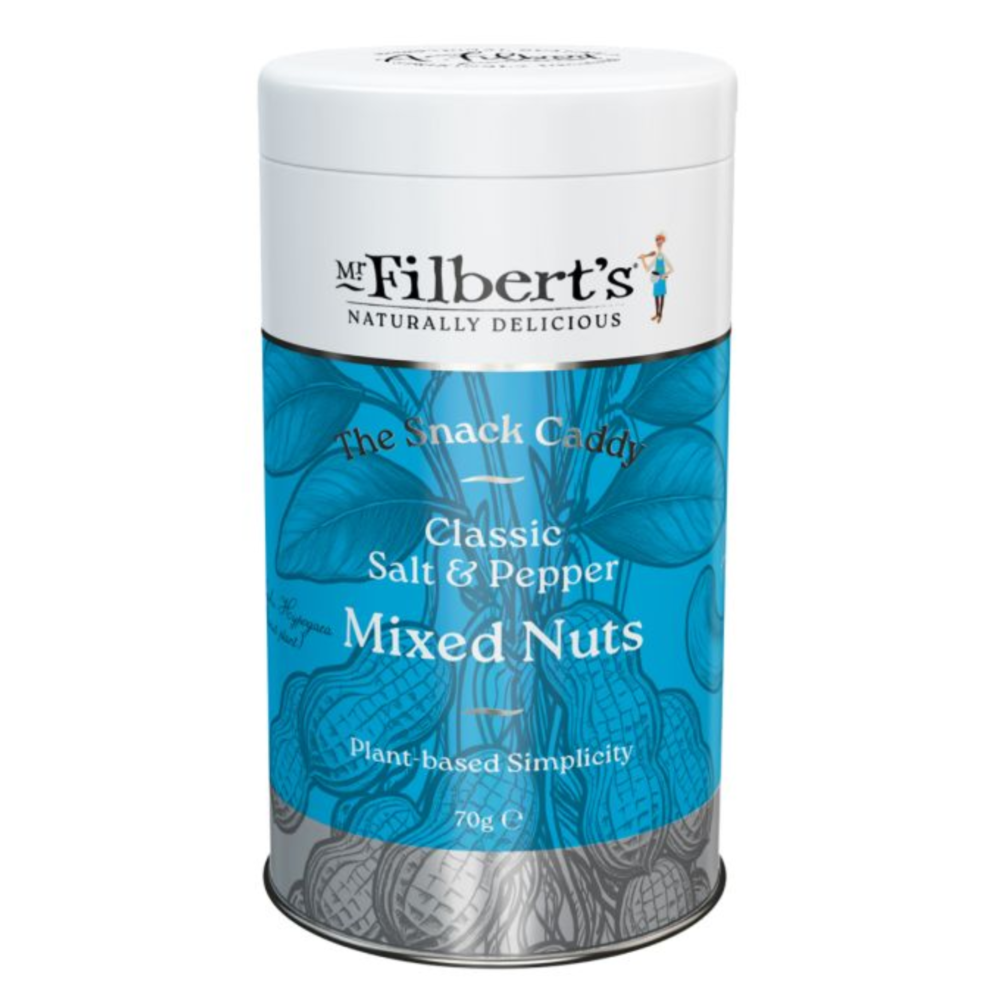 Filberts Salt & Pepper Mixed Nuts Tin 70g