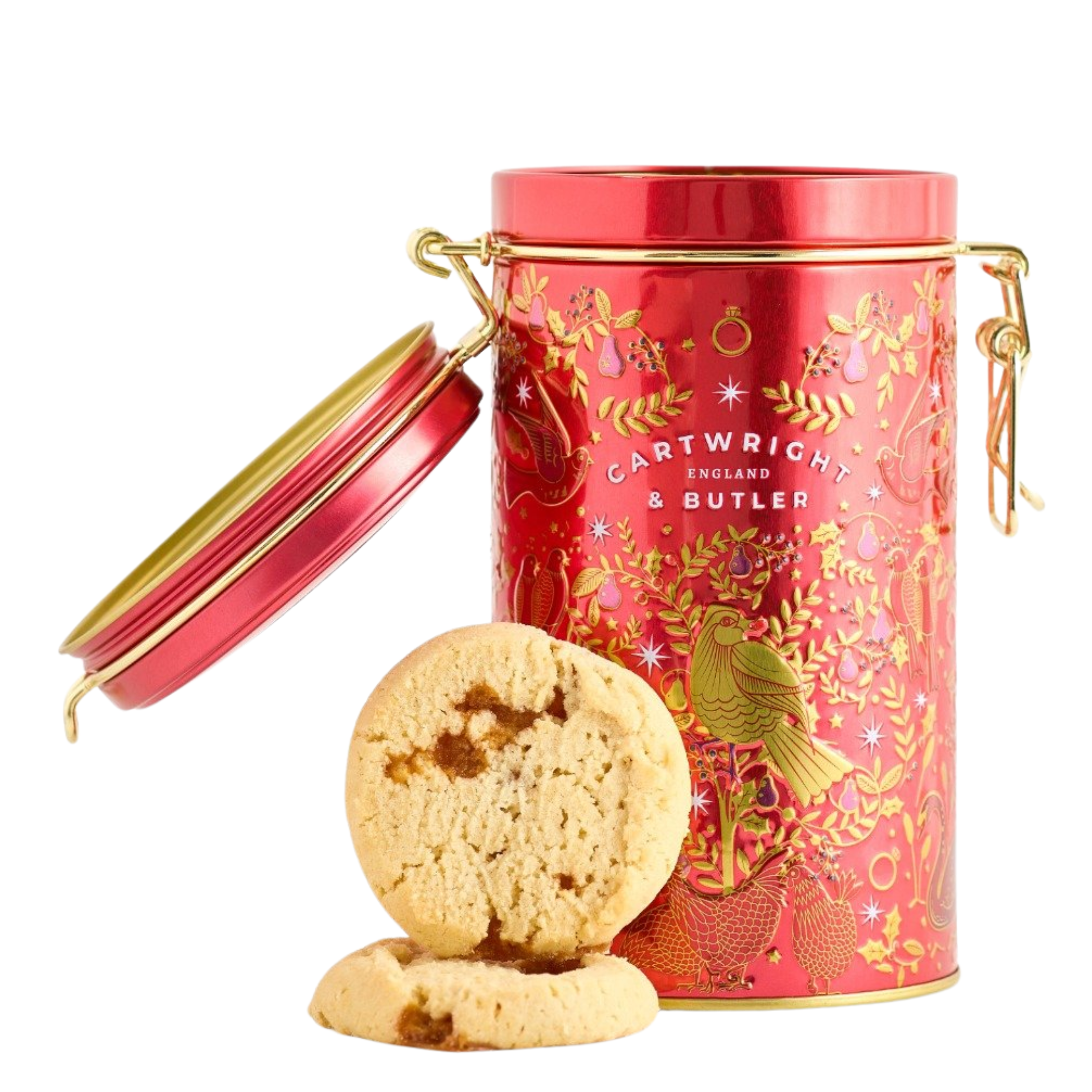 Cartwright & Butler Christmas Salted Caramel Biscuit Tin 200g