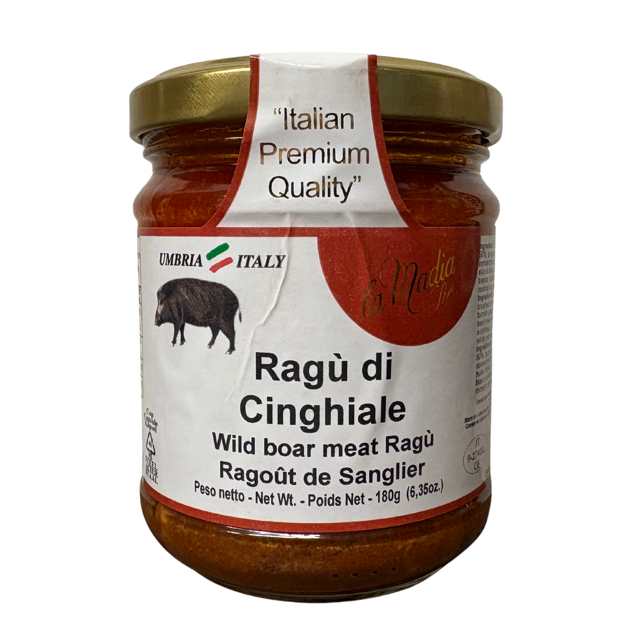 Ragu Di Cinghiale-Rich Wild Boar Ragu 180g