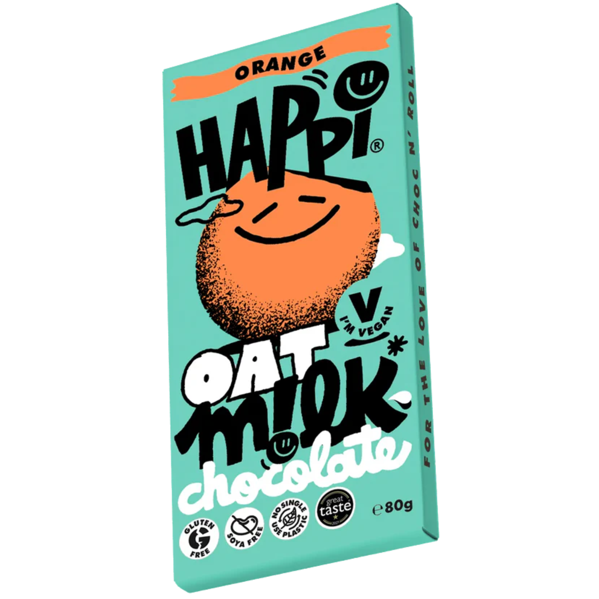 HAPPI Oat M!lk Orange Chocolate Bar 80g