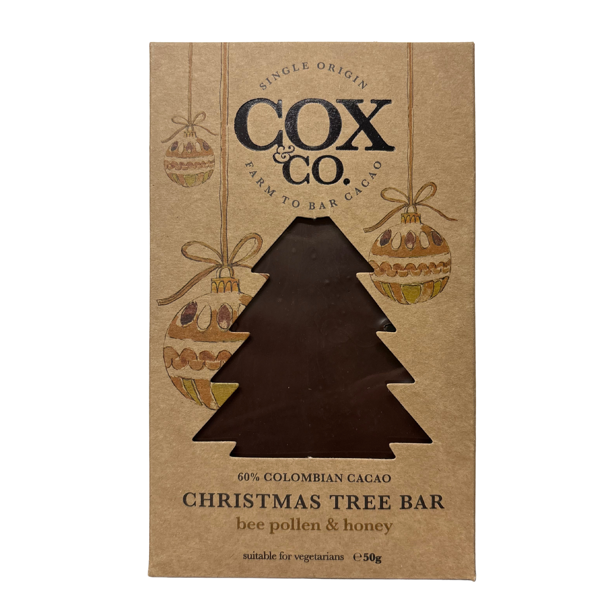 Cox&Co Dark Chocolate Bee Pollen & Honey Tree 50g