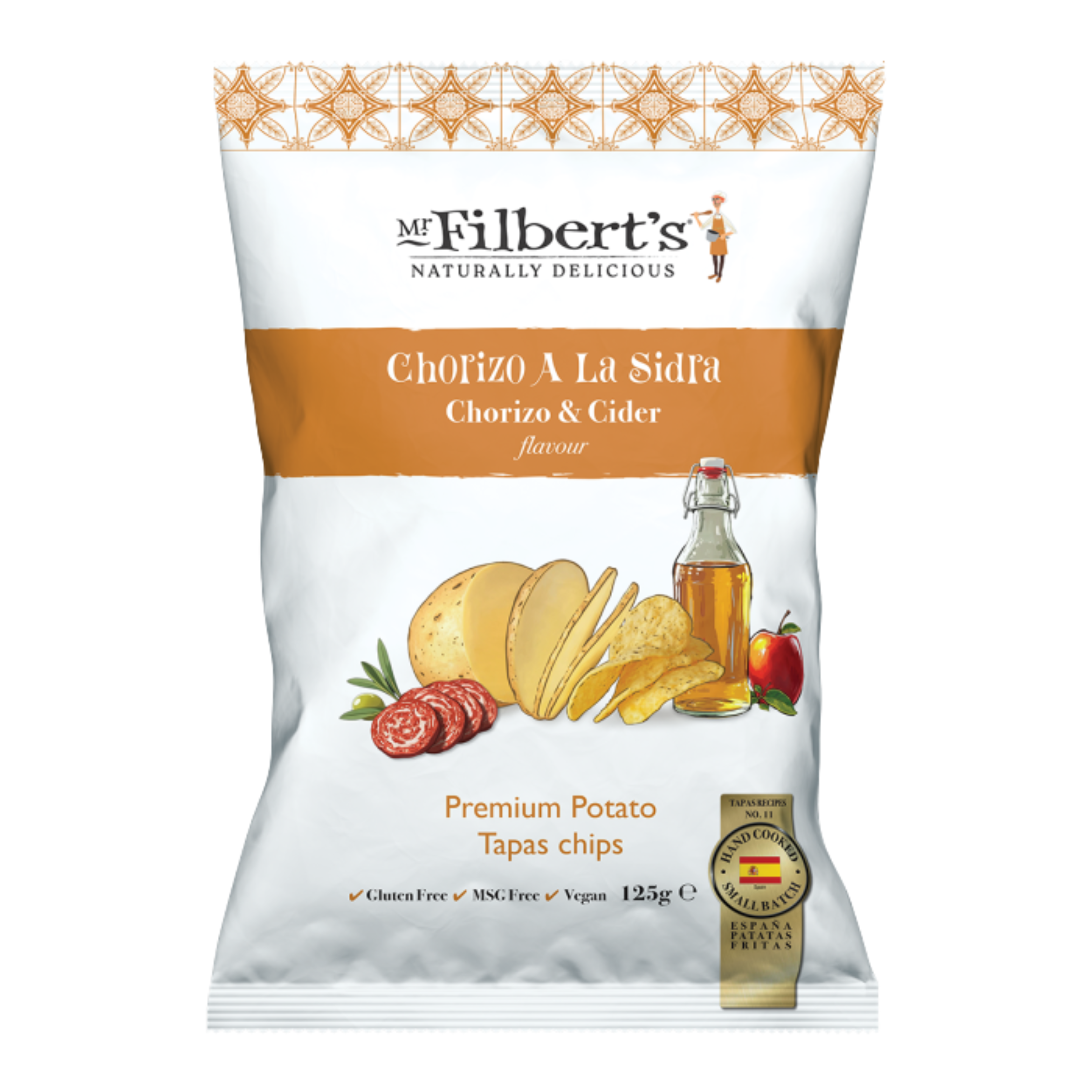 Filbert Chorizo & Cider Tapas Crisps 125g