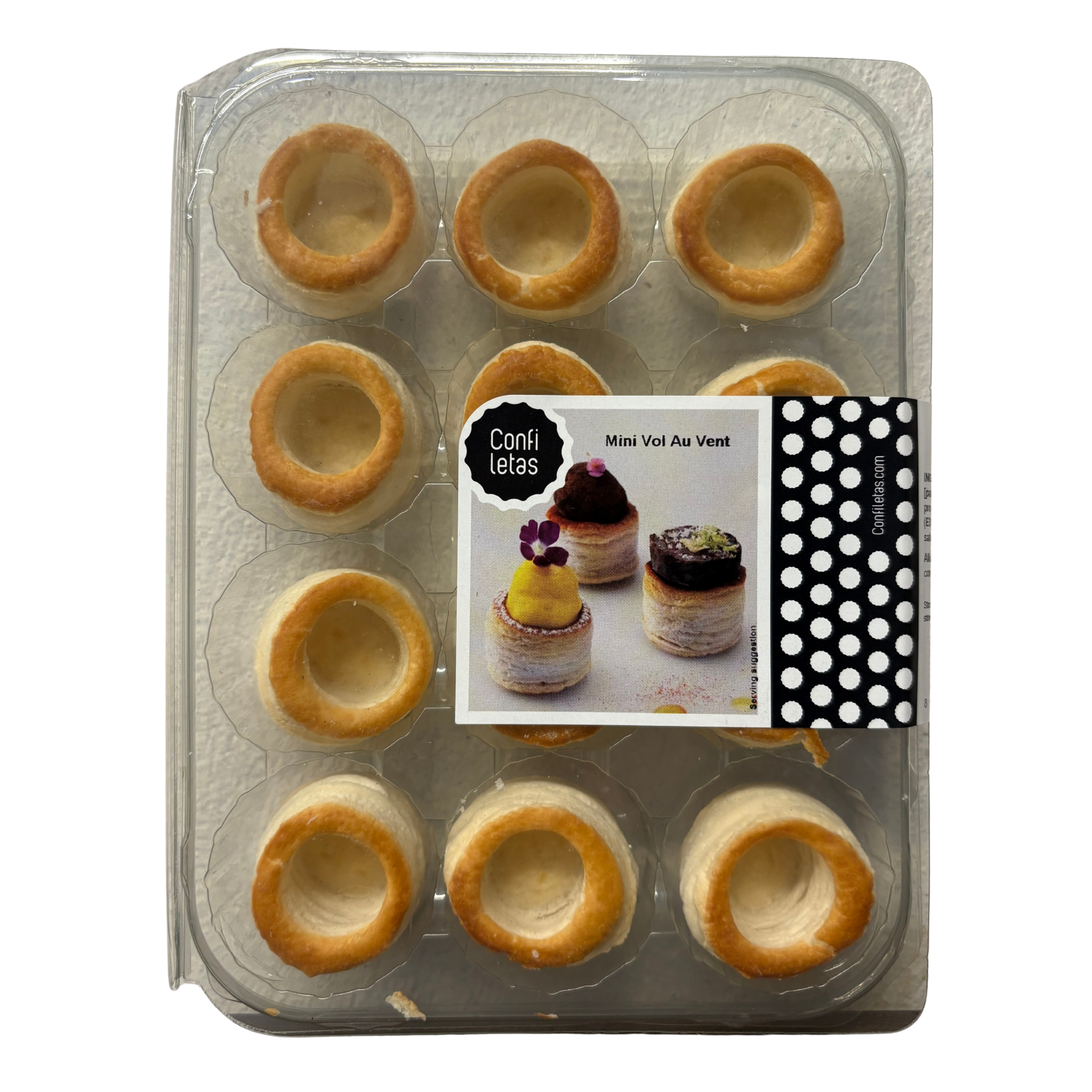 Confiletas Mini Canape Vol Au Vent Cases 12pc
