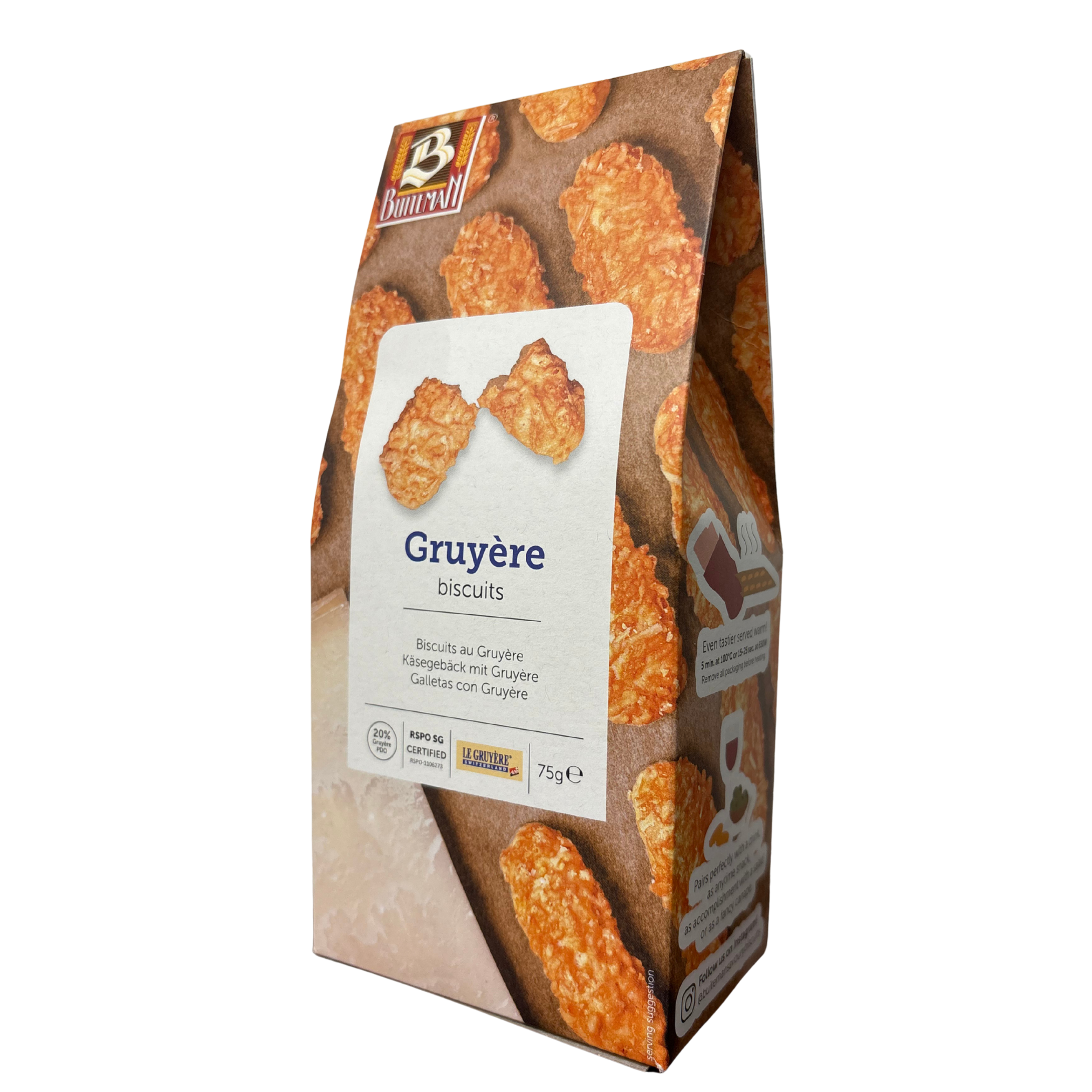 Buiteman Swiss Gruyere Bites 75g