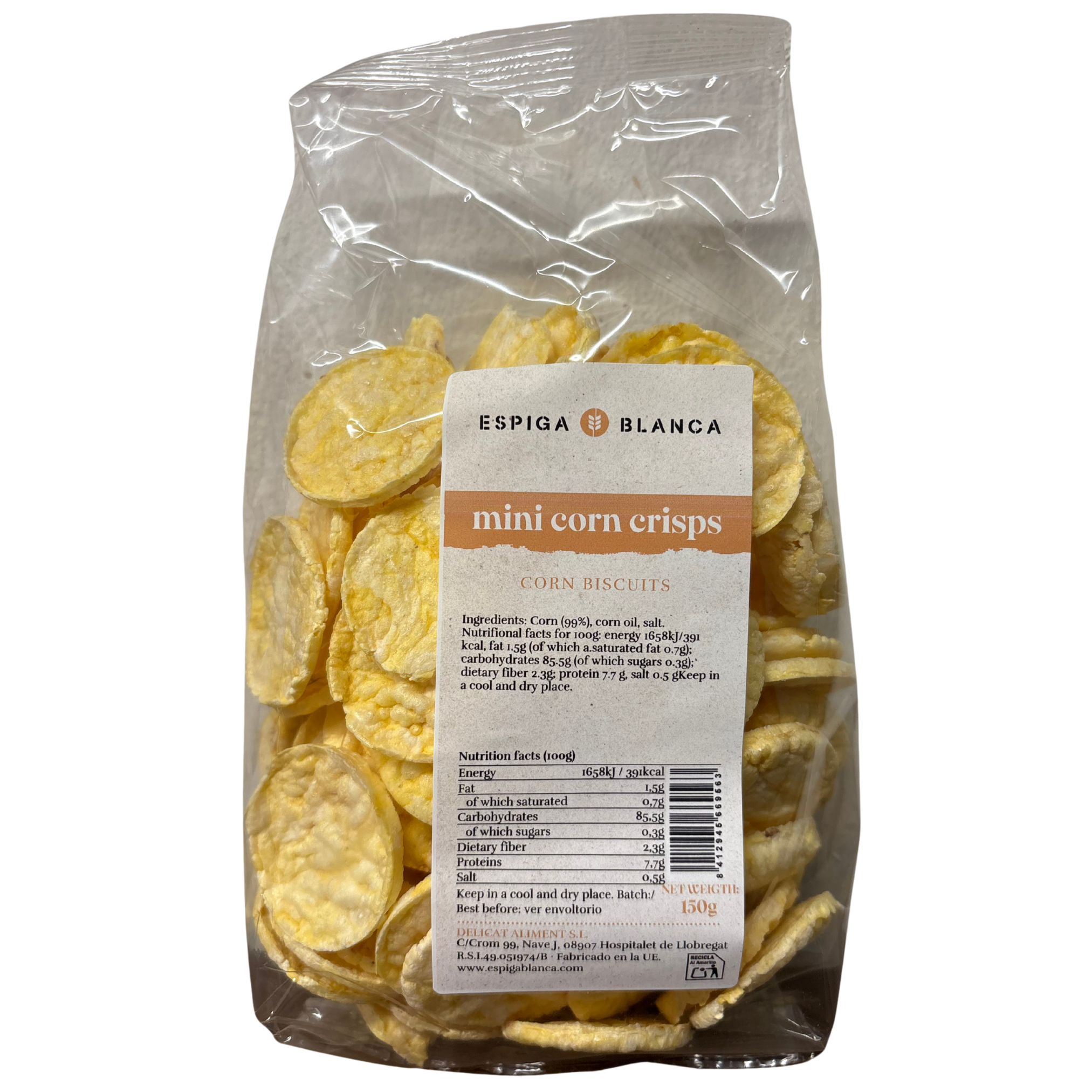 Espiga Blanca Mini Corn Crisps 150g