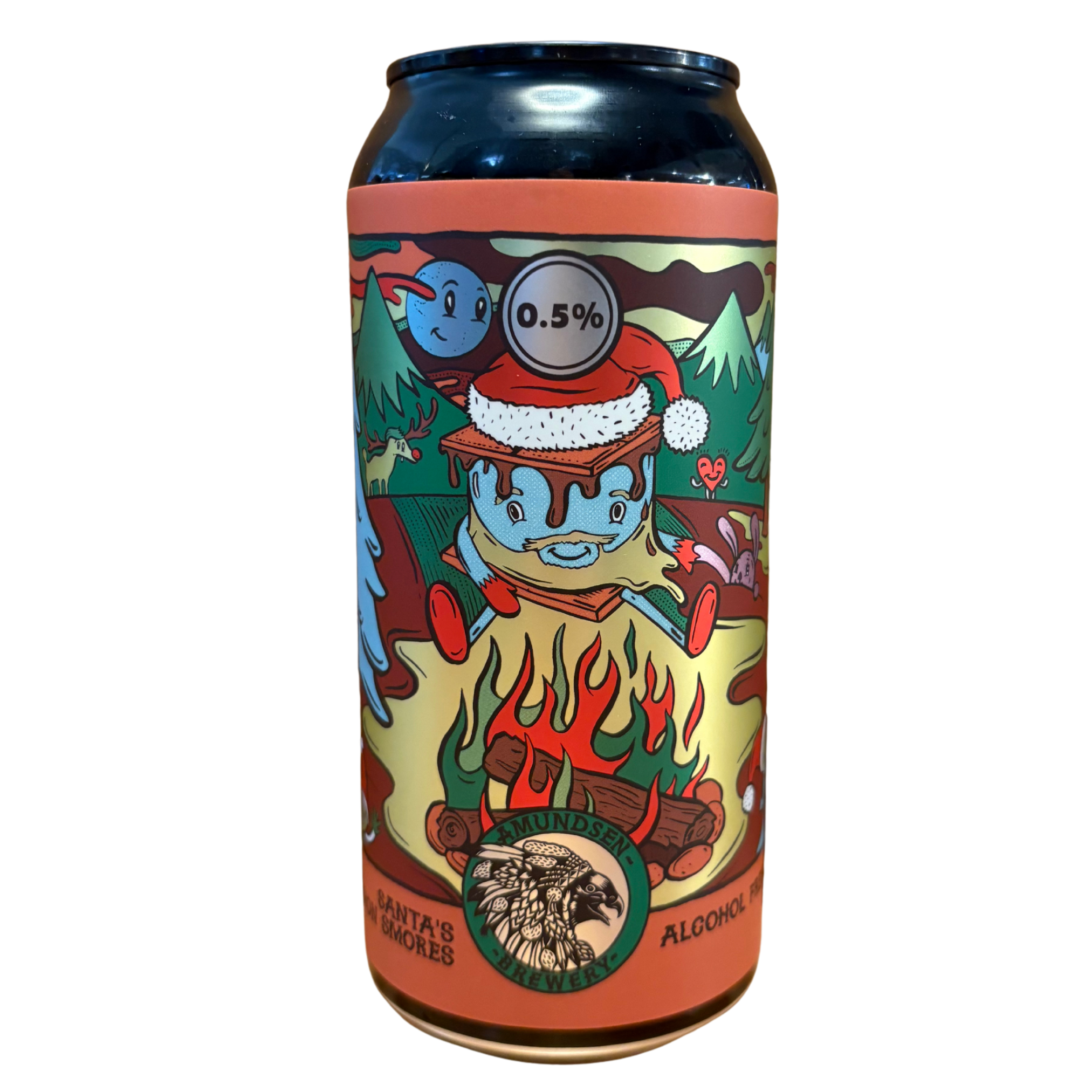 Amundsen Alcohol Free Santas Cinnamon Smore's Stout 440ml