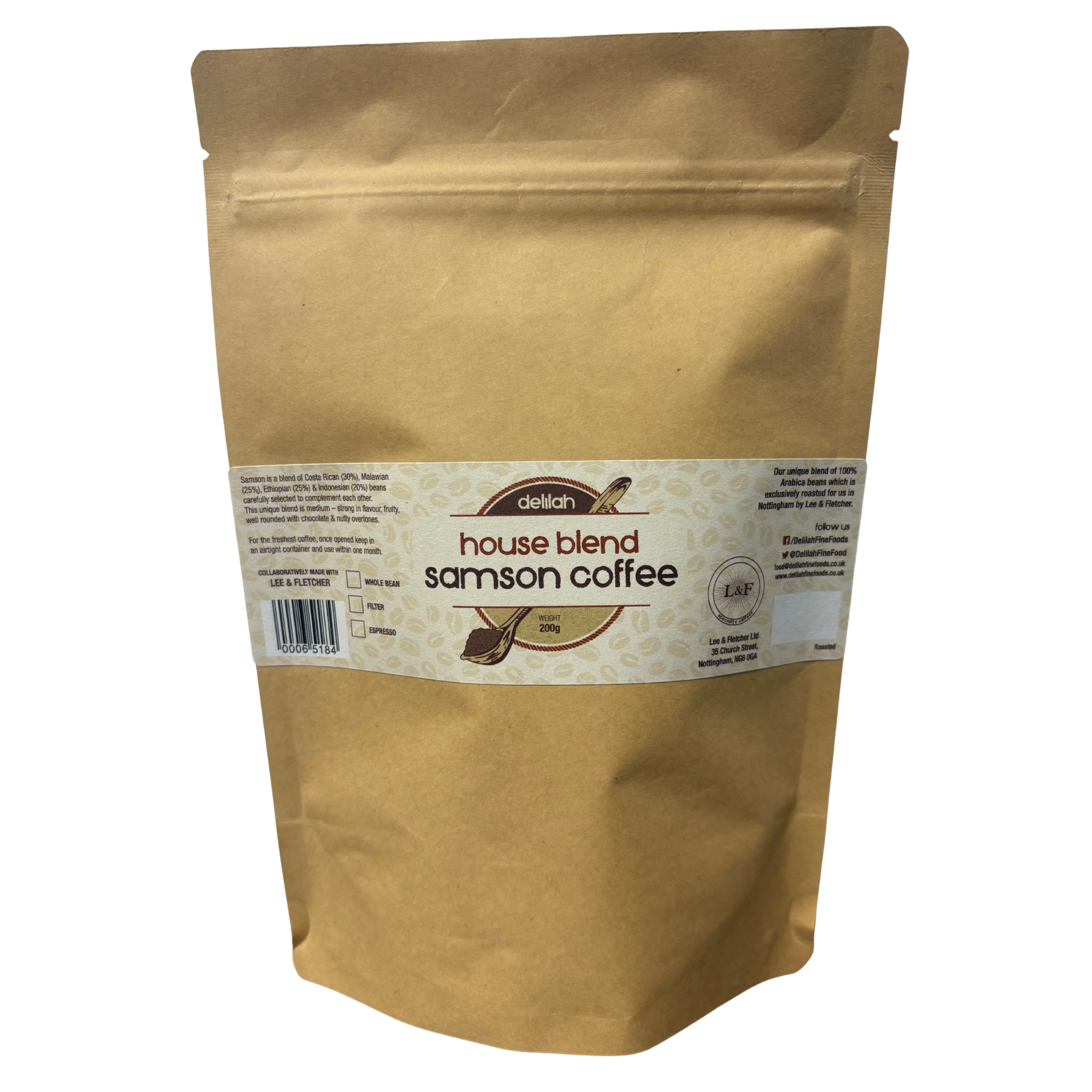 Delilah Samson Coffee 200g