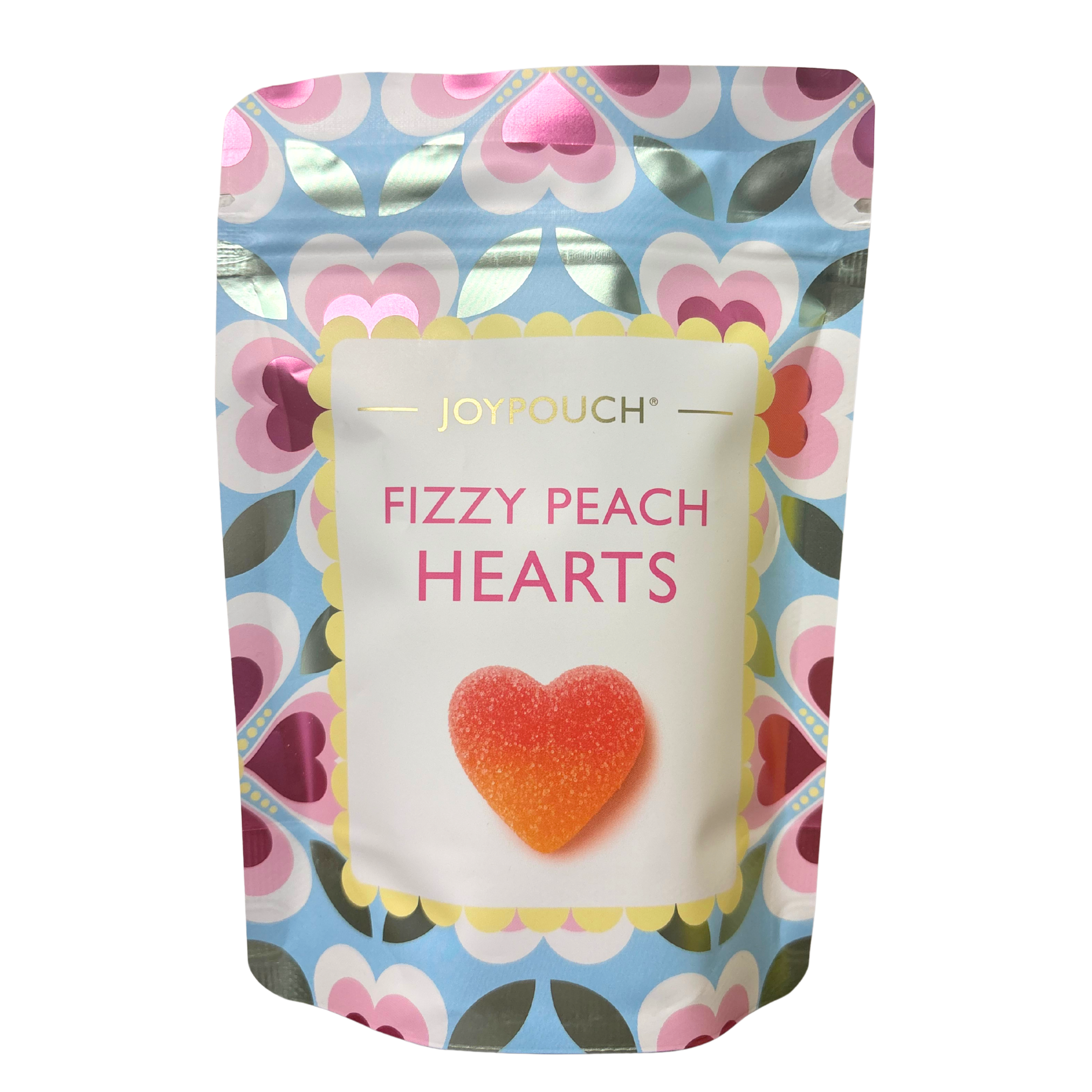 Joypouch Fizzy Peach Hearts 100g