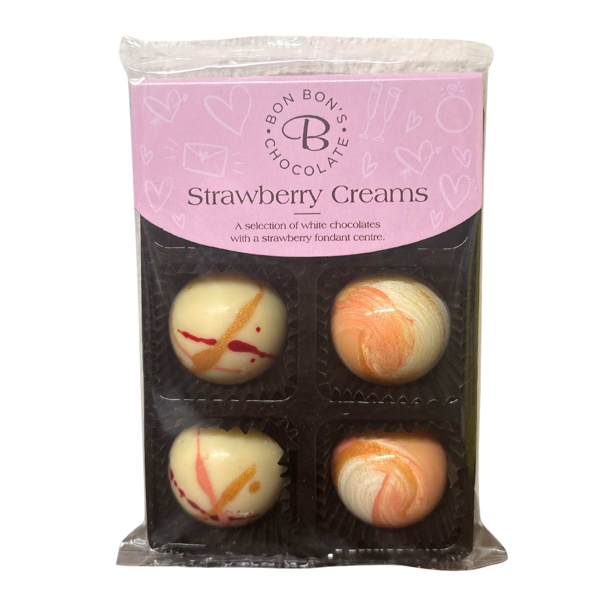 Bon Bon Strawberry Creams 50g
