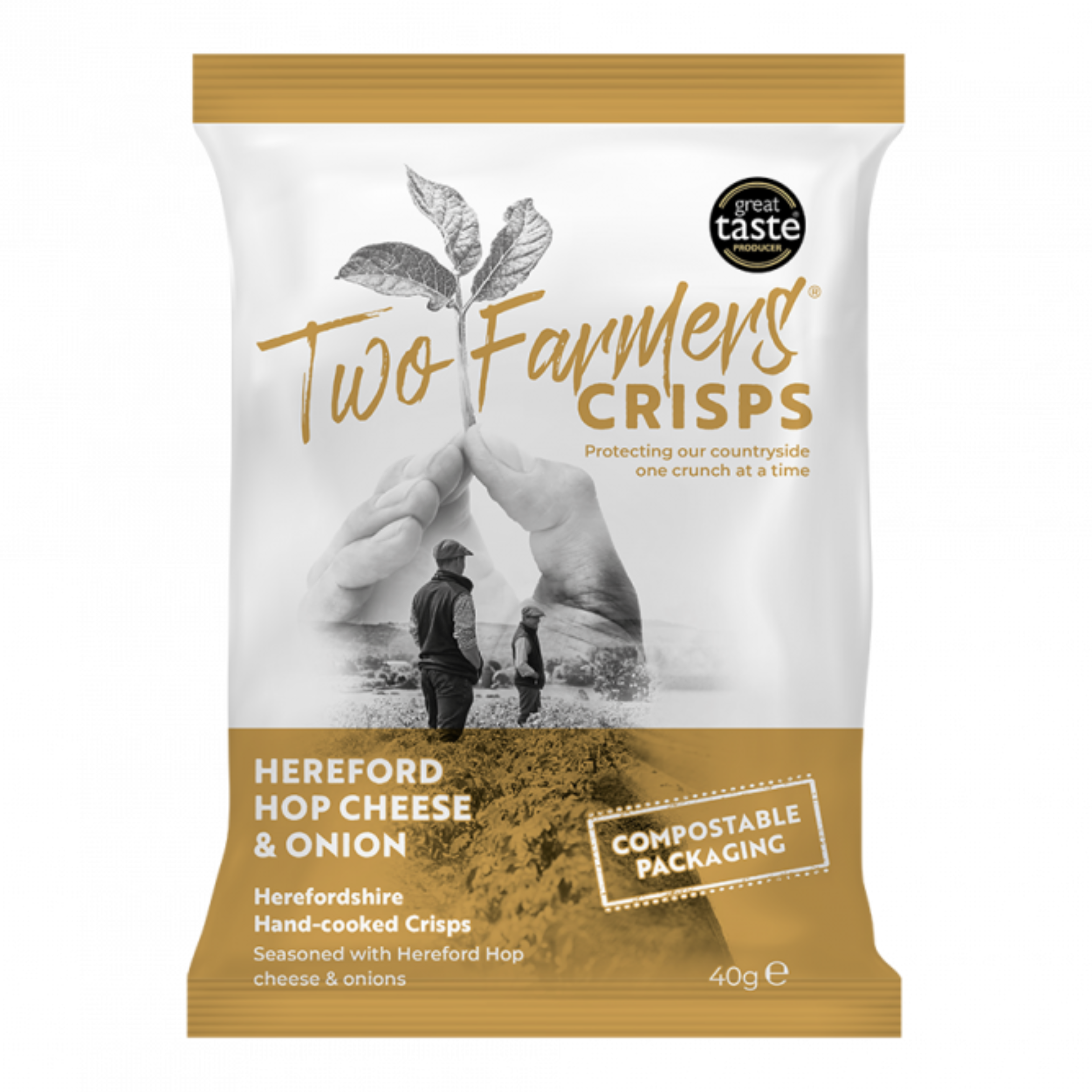 Two Farmers Cheese & Onion Crisps 40g