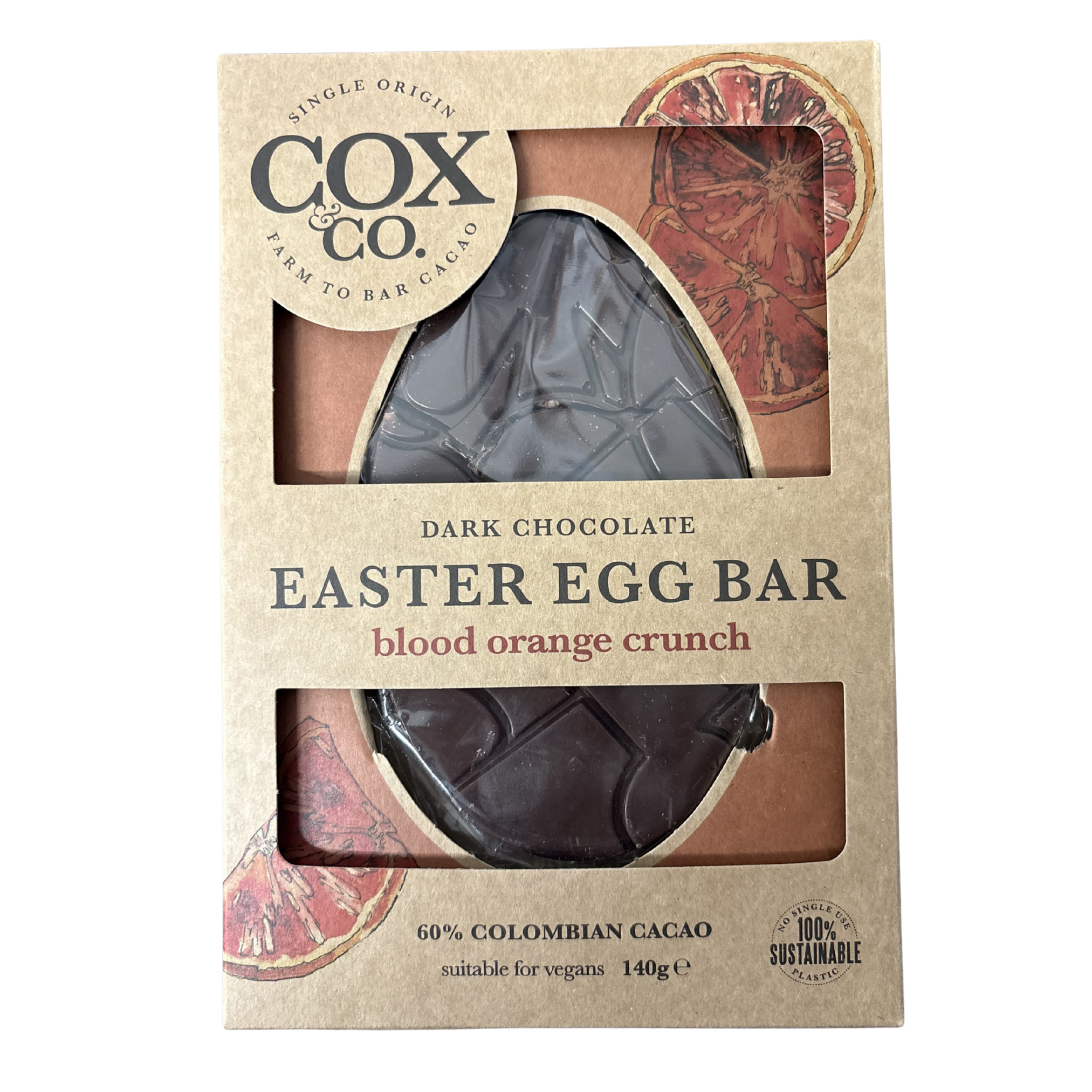 Cox & Co - Blood Orange Crunch Easter Bar 140g