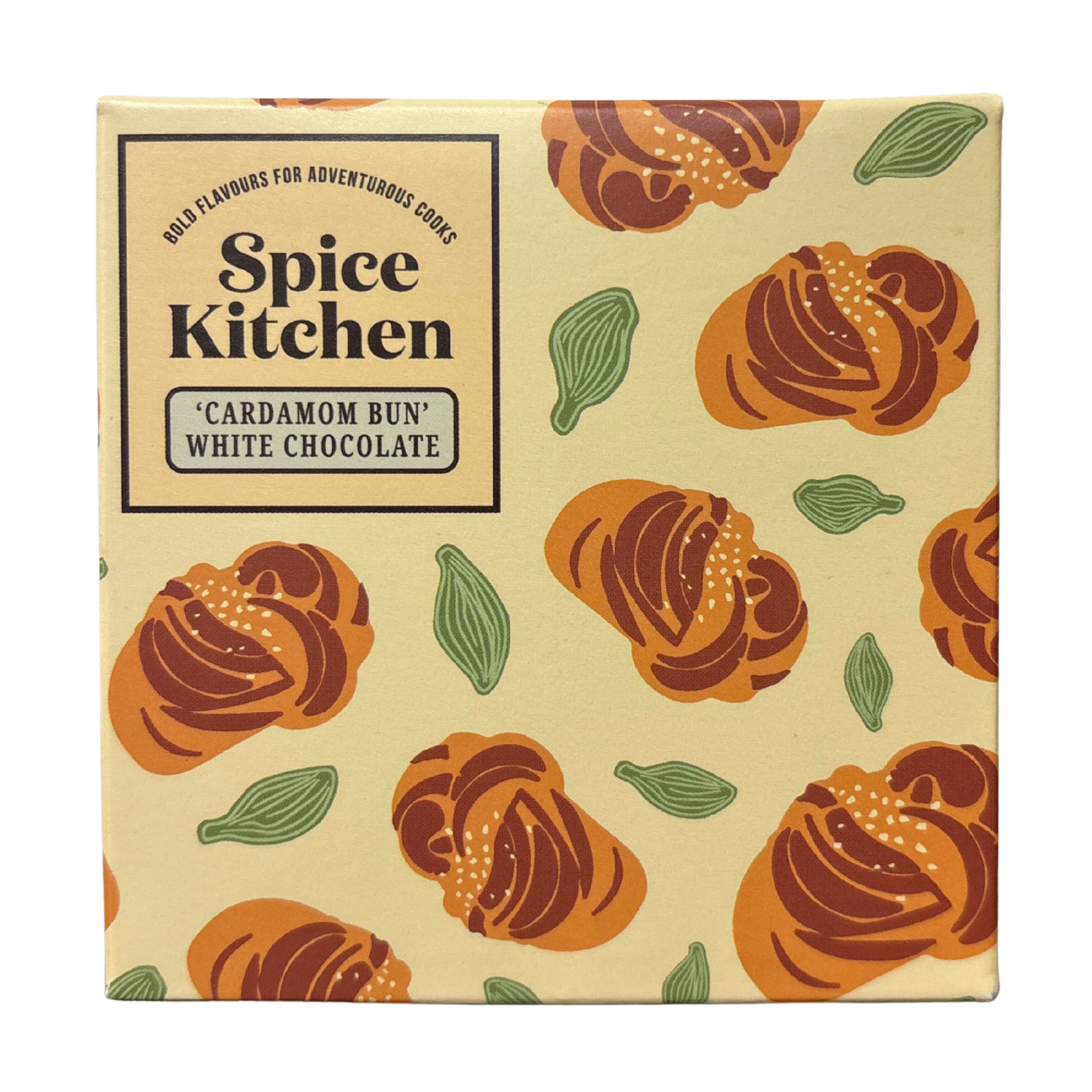 Spice Kitchen - 'Cardamom Bun' White Chocolate bar 80g