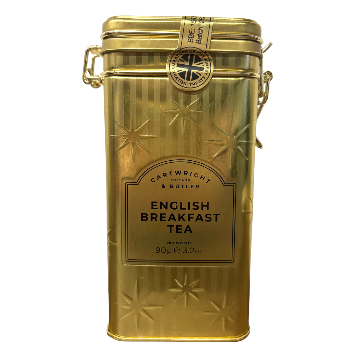 Cartright & Butler - English Breakfast Tea Bag Gold Tin 90g