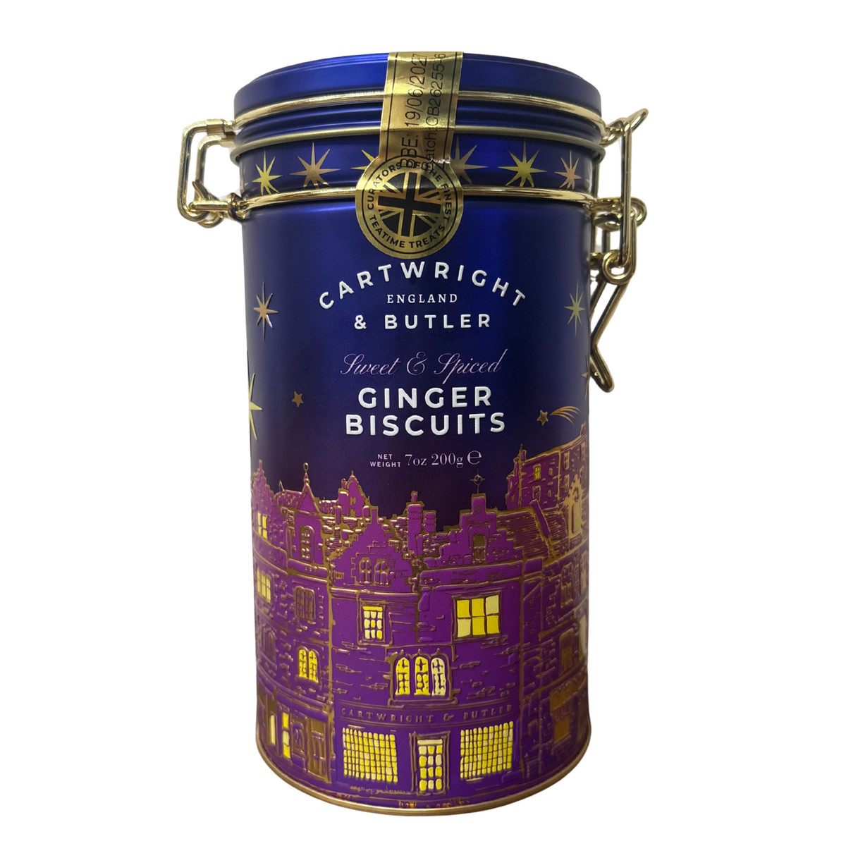 Cartright & Butler - Stem Ginger Biscuits Star Tin 200g
