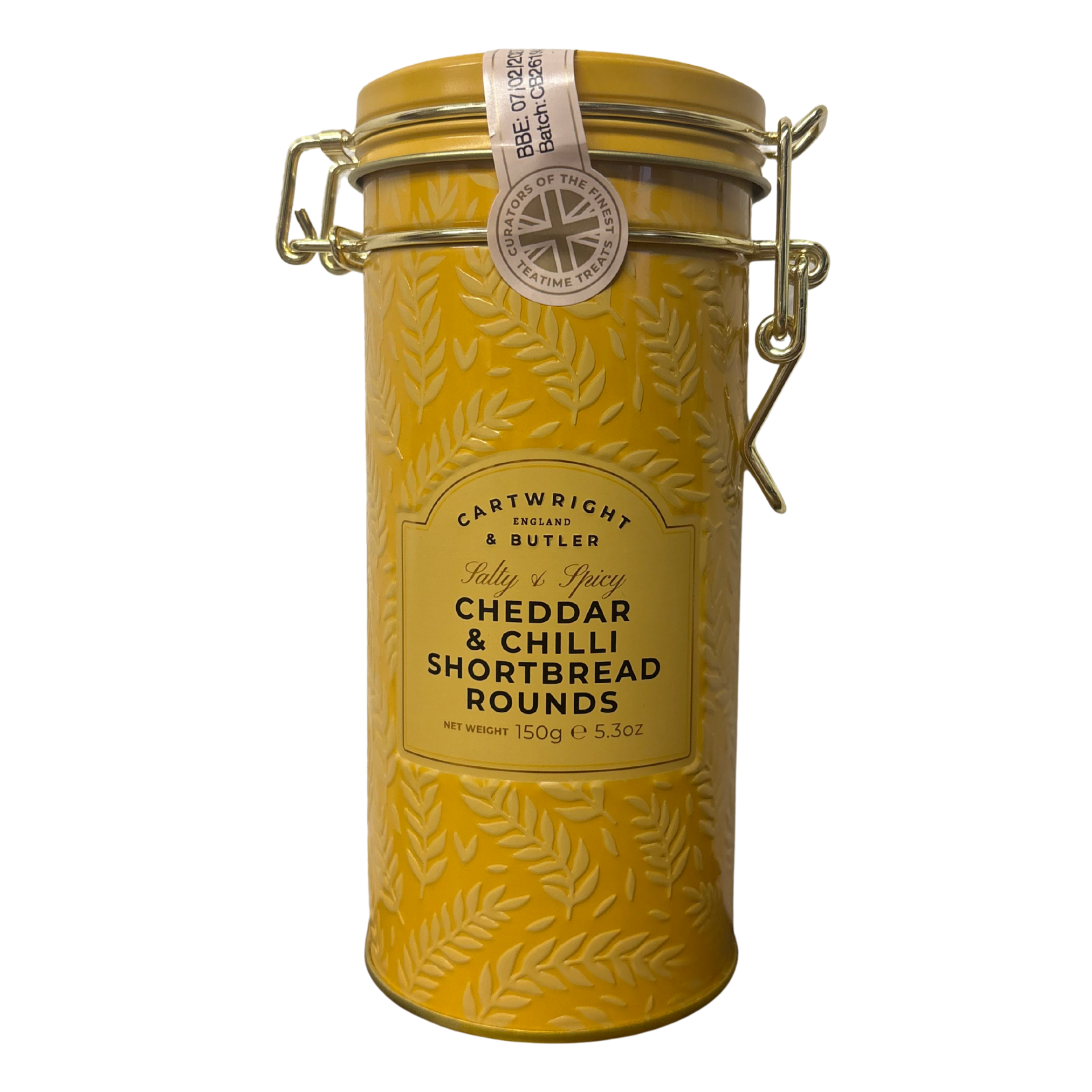 Cartright & Butler - Cheese & Chilli Shortbread Rounds Tin 150g