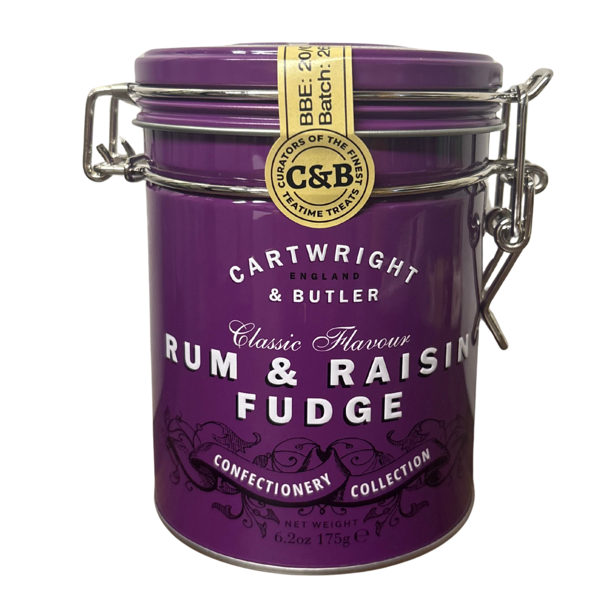Cartright & Butler - Rum & Raisin Fudge in Tin 175g