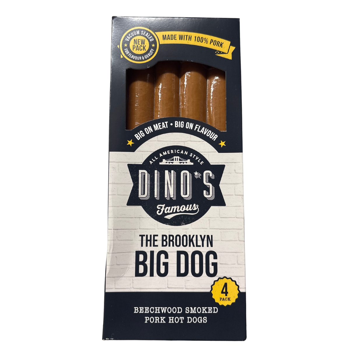 Dino's - Brooklyn Beechwood Smoked Hot Dogs 4pk