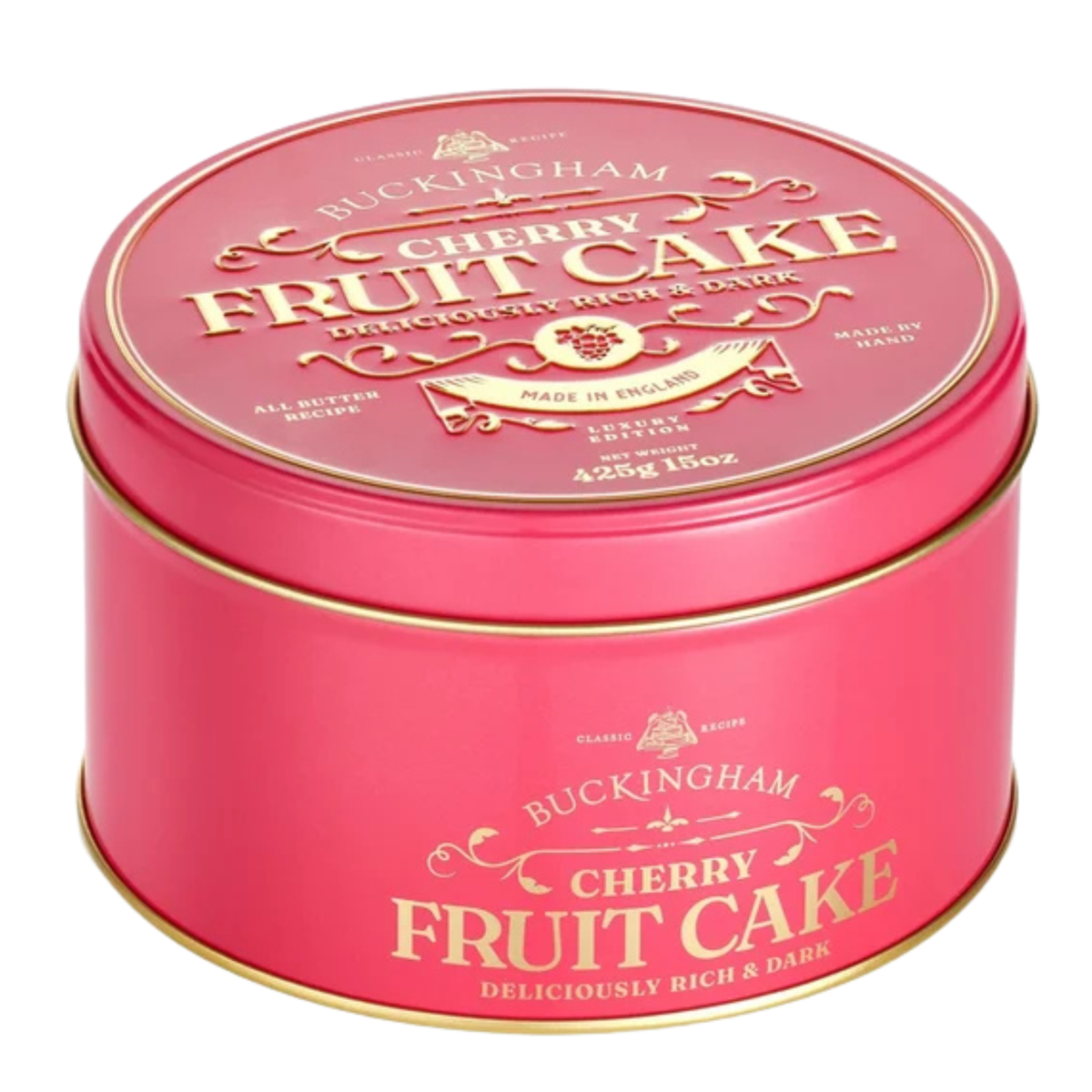 Buckingham - Cherry & Kirsch Fruit Cake in Tin 425g