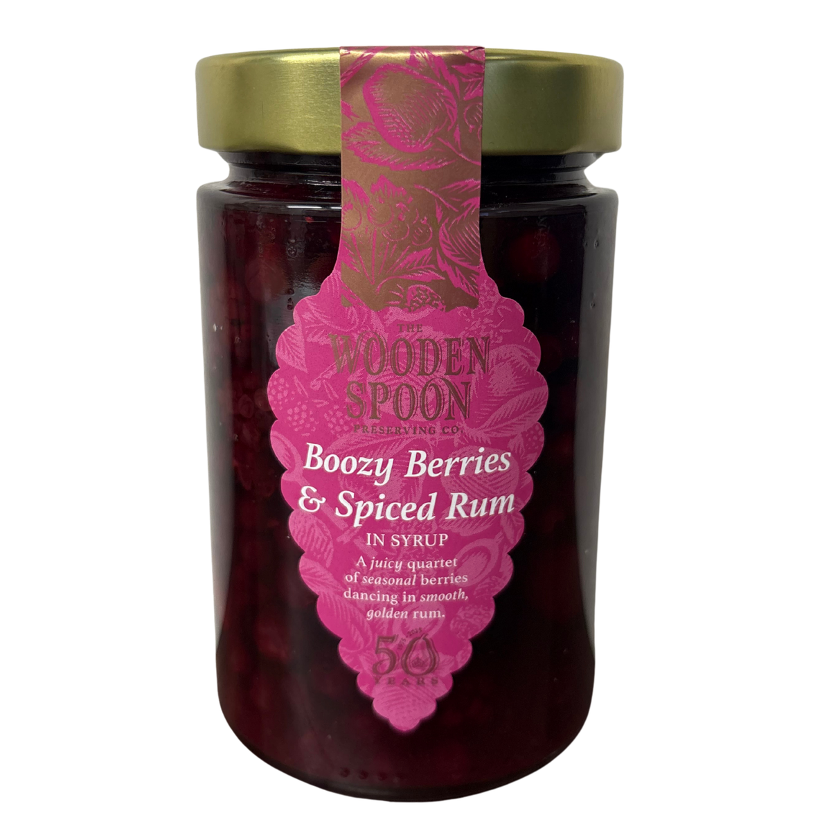 Wooden Spoon - Boozy Berries & Spiced Rum in Syrup 400g