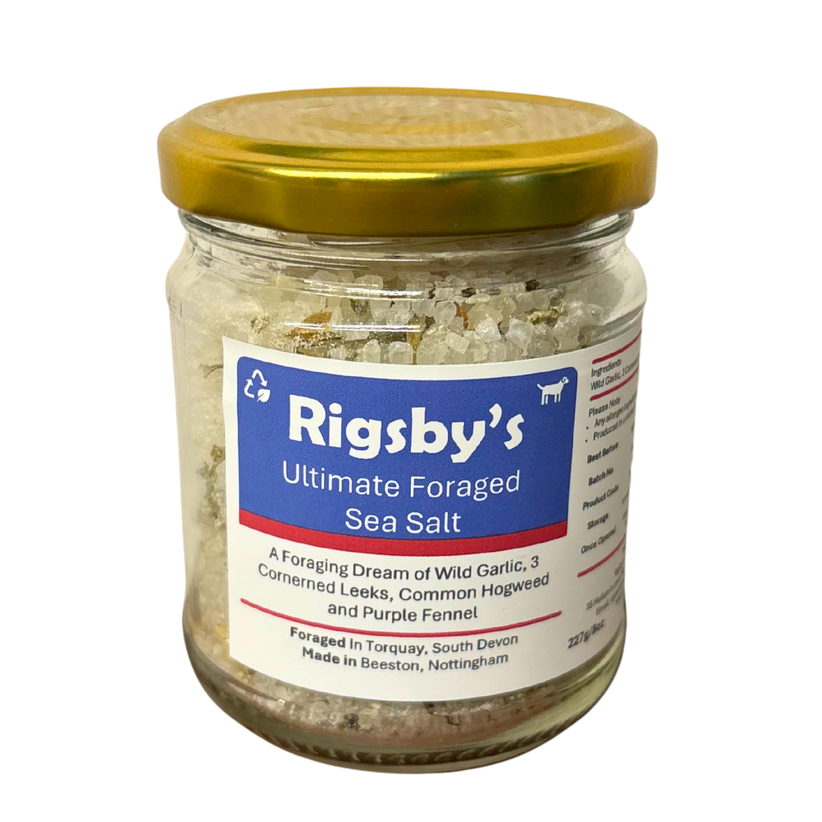 Rigsby's - Foraged Wild Garlic Sea Salt 227g