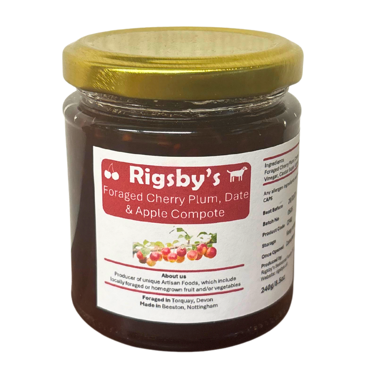 Rigsby's - Cherry Plum, Date & Apple Compote 240g