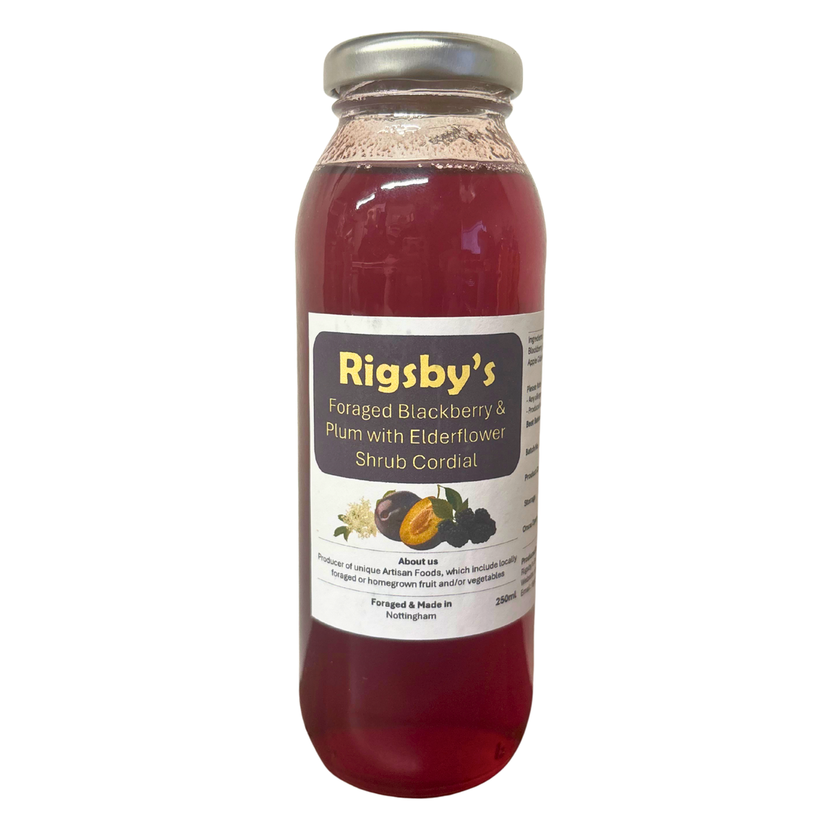 Rigsby's - Blackberry, Plum & Elderflower Cordial 250ml