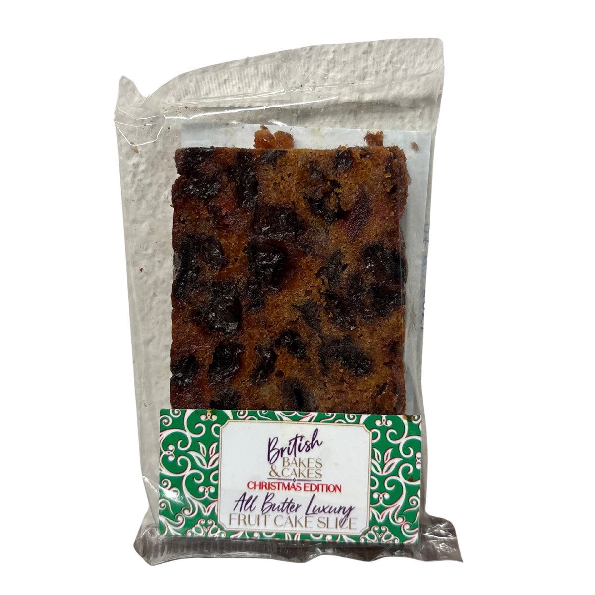 British Bakes & Cakes - Luxury Fruit Cake Slice 70g