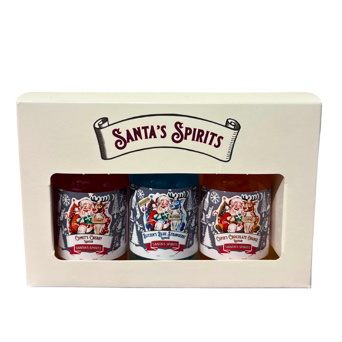 Santa's Spirits - Mini Flavoured Gin Gift Pack 3x50ml