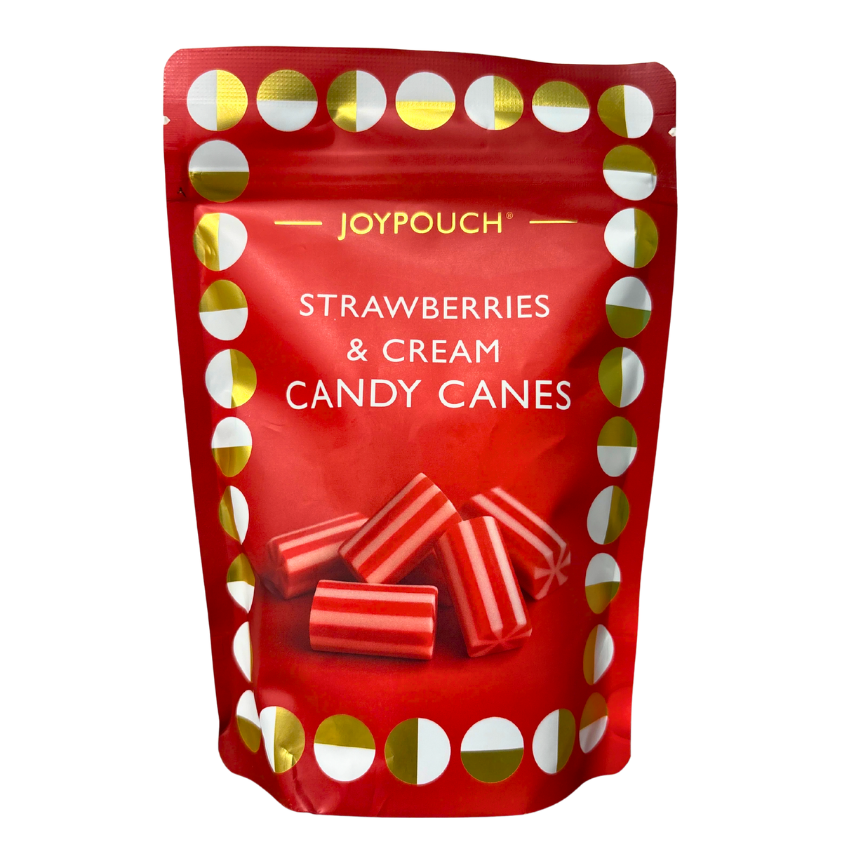 Joypouch - Strawberries & Cream Candy Canes 150g