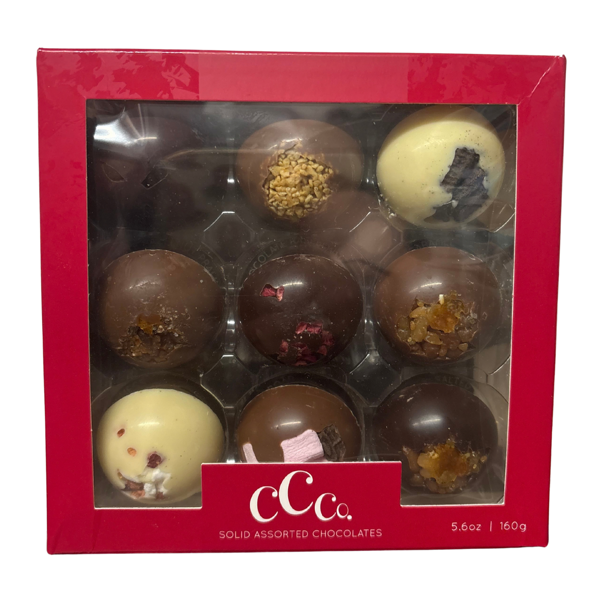 Cambridge Confectionary Co - Nine Luxury Chocolate Domes Red Box 160g
