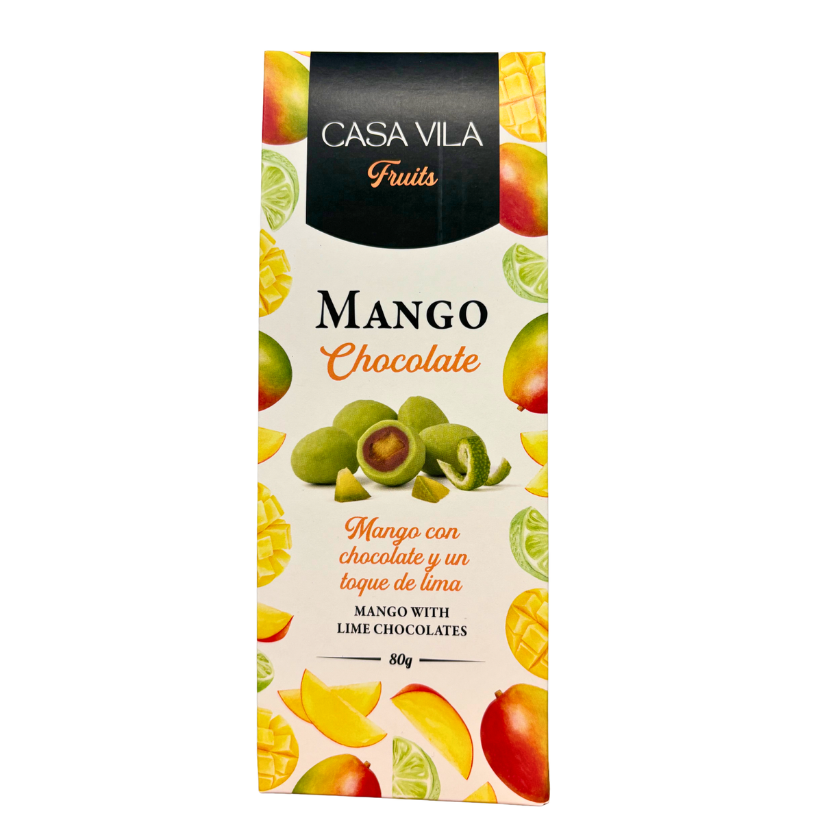 Casa Vila - Mango with Chocolate & Lime Shell 80g