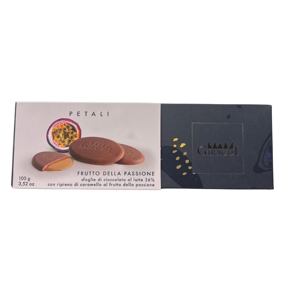 Giraudi - Chocolate Petals w/ Passion Fruit Caramel 100g